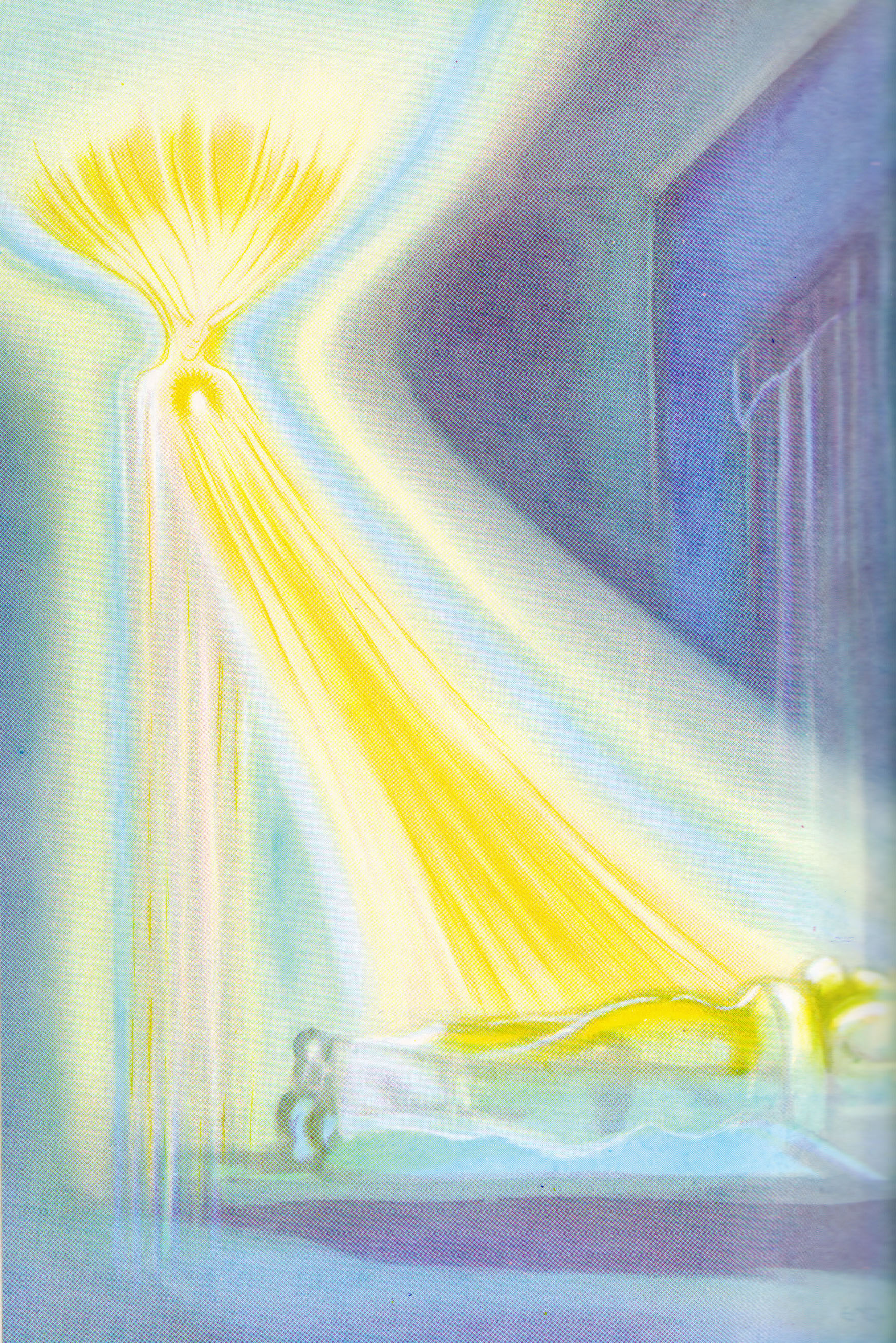 Illustration of a Healing Angel as described by Geoffrey Hodson