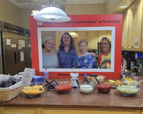 St. Petersburg Lodge TS/TOS members L-R: Cathy Baker, Cheryl Mitchell, Anonymous, Joyful Blakely.